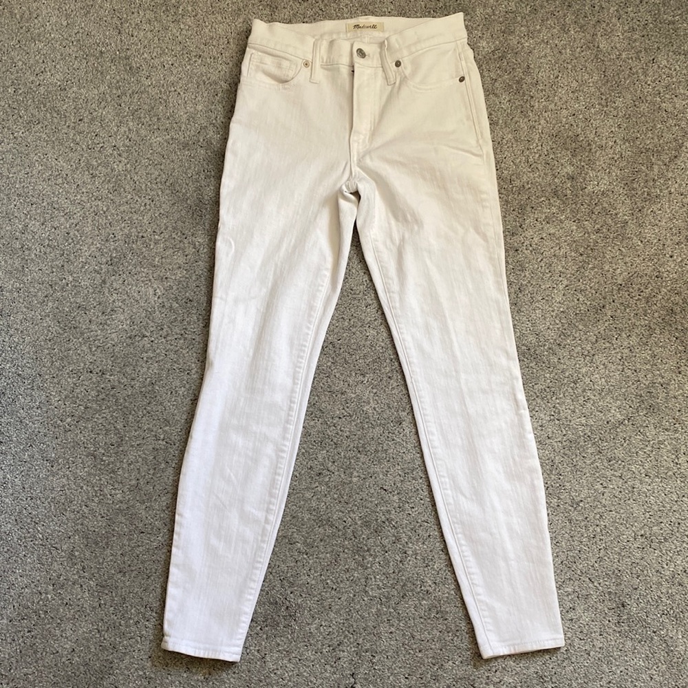 Madewell 9” High-Rise Skinny- White Size 26